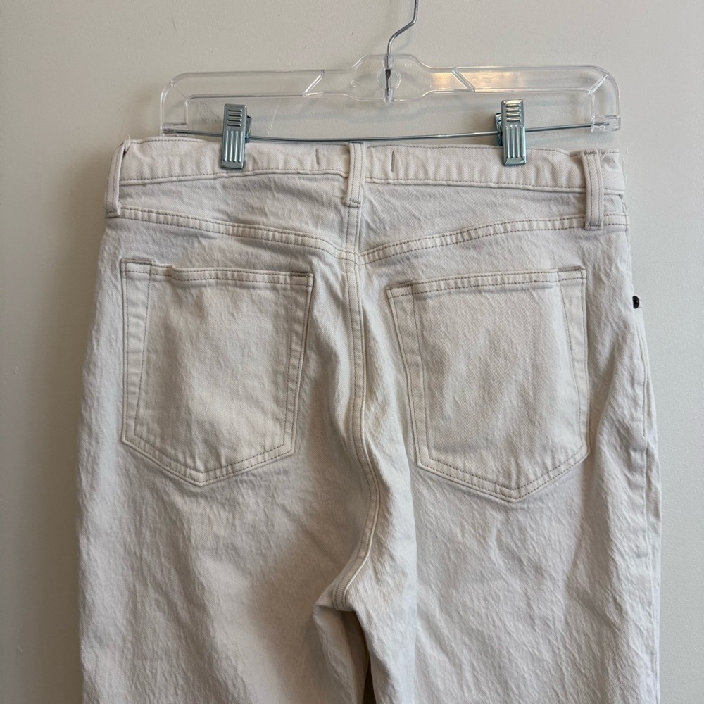 Abercrombie & Fitch Straight Ultra High Rise Off White Jeans‎ Sz 31/12S - Picture 5 of 10